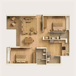 2 BHK layout