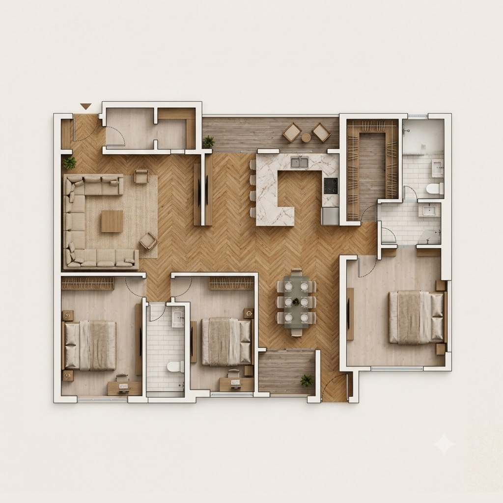 3 BHK layout