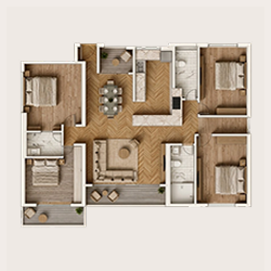 4 BHK layout